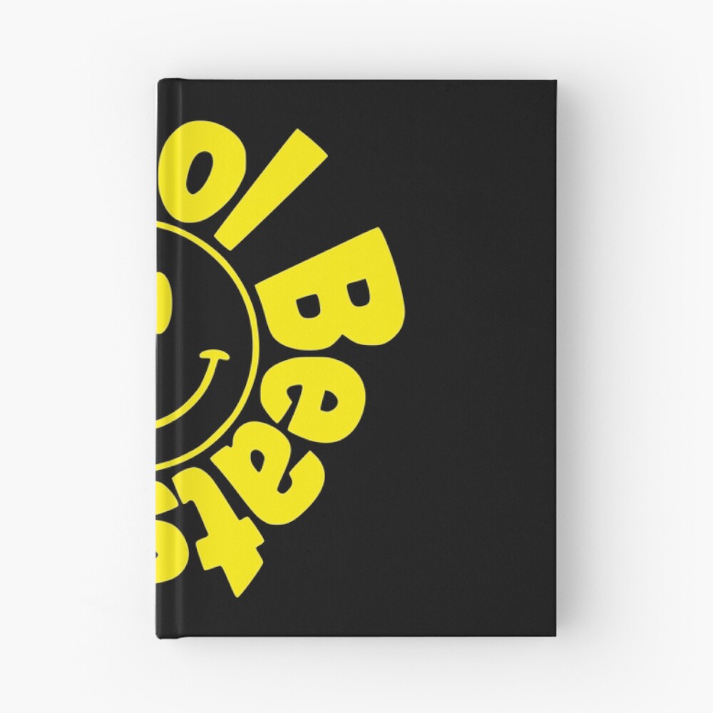 Old Skool Beats yellow logo hardcover journal