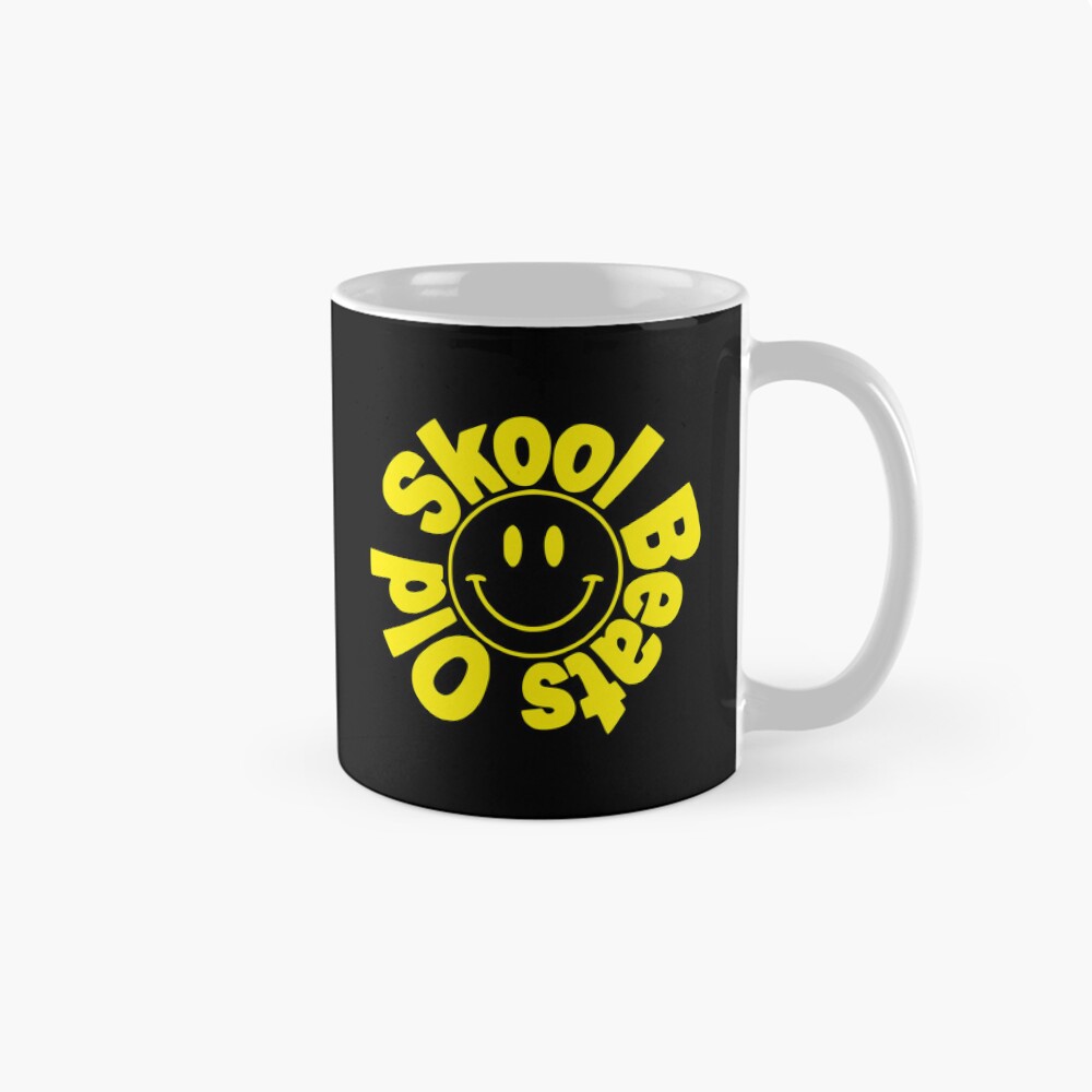 Old Skool Beats yellow logo classic mug